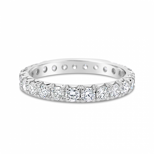 14k White Gold Eternity Diamond Wedding Ring